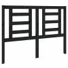 VidaXL Tête de lit Noir 126x4x100 cm Bois massif de pin