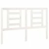 VidaXL Tête de lit Blanc 141x4x100 cm Bois massif de pin -Têtes et pieds de lit Soldes image 2 818816