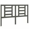 VidaXL Tête de lit Gris 141x4x100 cm Bois massif de pin -Têtes et pieds de lit Soldes image 2 818817