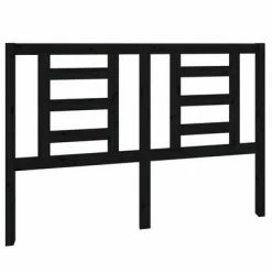 VidaXL Tête de lit Noir 141x4x100 cm Bois massif de pin