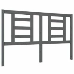 VidaXL Tête de lit Gris 146x4x100 cm Bois massif de pin