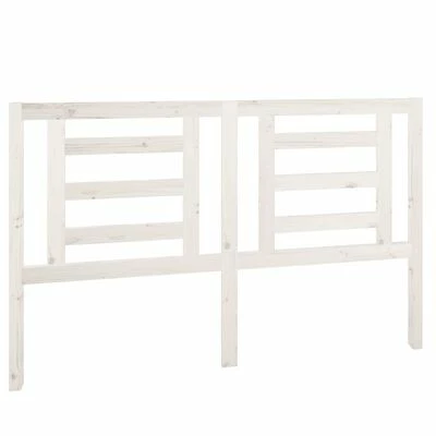 VidaXL Tête de lit Blanc 156x4x100 cm Bois de pin massif 3 VidaXL Tête de lit Blanc 156x4x100 cm Bois de pin massif