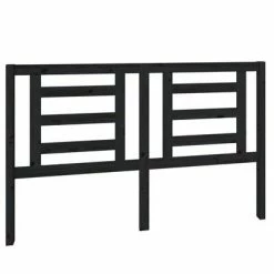 VidaXL Tête de lit Noir 156x4x100 cm Bois de Pin Massif