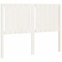 VidaXL Tête de lit Blanc 125,5x4x100 cm Bois massif de pin