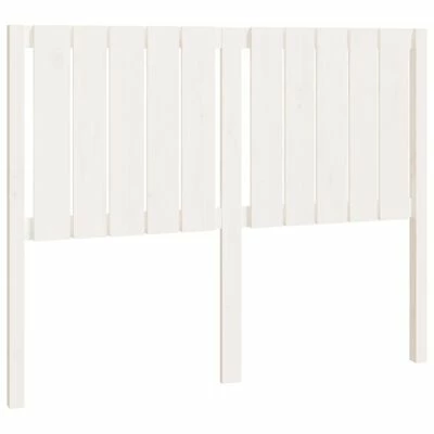 VidaXL Tête de lit Blanc 125,5x4x100 cm Bois massif de pin 3 VidaXL Tête de lit Blanc 125,5x4x100 cm Bois massif de pin