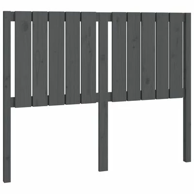 VidaXL Tête de lit Gris 125,5x4x100 cm Bois massif de pin 3 VidaXL Tête de lit Gris 125,5x4x100 cm Bois massif de pin