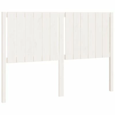VidaXL Tête de lit Blanc 140,5x4x100 cm Bois massif de pin 3 VidaXL Tête de lit Blanc 140,5x4x100 cm Bois massif de pin
