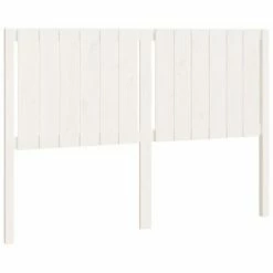 VidaXL Tête de lit Blanc 145,5x4x100 cm Bois massif de pin