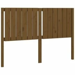 VidaXL Tête de lit Marron miel 145,5x4x100 cm Bois massif de pin