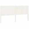 VidaXL Tête de lit Blanc 185,5x4x100 cm Bois massif de pin