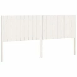 VidaXL Tête de lit Blanc 185,5x4x100 cm Bois massif de pin