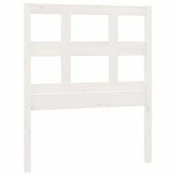 VidaXL Tête de lit Blanc 105,5x4x100 cm Bois massif de pin