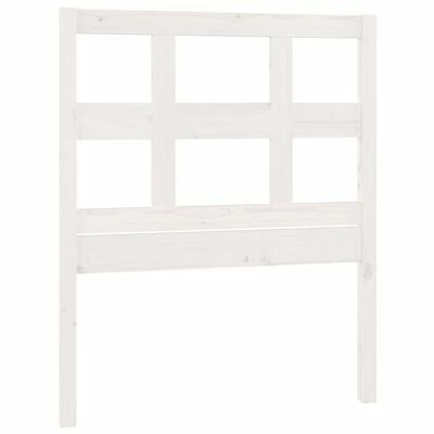 VidaXL Tête de lit Blanc 105,5x4x100 cm Bois massif de pin 3 VidaXL Tête de lit Blanc 105,5x4x100 cm Bois massif de pin