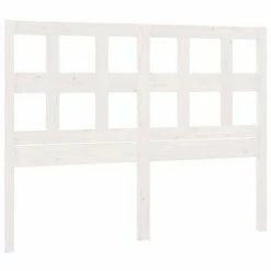 VidaXL Tête de lit Blanc 140,5x4x100 cm Bois massif de pin