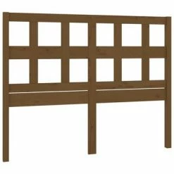 VidaXL Tête de lit Marron miel 145,5x4x100 cm Bois massif de pin