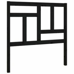 VidaXL Tête de lit Noir 95,5x4x100 cm Bois massif de pin