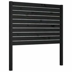 VidaXL Tête de lit Noir 81x4x100 cm Bois massif de pin