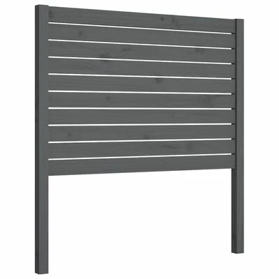 VidaXL Tête de lit Gris 96x4x100 cm Bois massif de pin 3 VidaXL Tête de lit Gris 96x4x100 cm Bois massif de pin