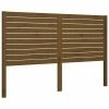 VidaXL Tête de lit Marron miel 126x4x100 cm Bois massif de pin -Têtes et pieds de lit Soldes image 2 819013