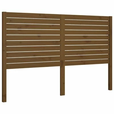 VidaXL Tête de lit Marron miel 126x4x100 cm Bois massif de pin 3 VidaXL Tête de lit Marron miel 126x4x100 cm Bois massif de pin