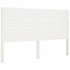 VidaXL Tête de lit Blanc 141x4x100 cm Bois massif de pin -Têtes et pieds de lit Soldes image 2 819016