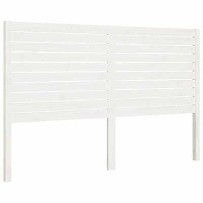 VidaXL Tête de lit Blanc 166x4x100 cm Bois massif de pin 3 VidaXL Tête de lit Blanc 166x4x100 cm Bois massif de pin