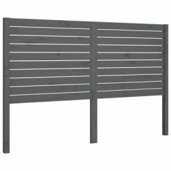 VidaXL Tête de lit Gris 206x4x100 cm Bois massif de pin