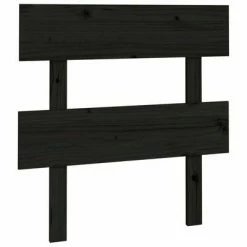 VidaXL Tête de lit Noir 78,5x3x81 cm Bois massif de pin