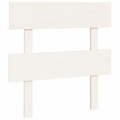 VidaXL Tête de lit Blanc 93,5x3x81 cm Bois massif de pin 3 VidaXL Tête de lit Blanc 93,5x3x81 cm Bois massif de pin