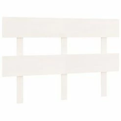 VidaXL Tête de lit Blanc 144x3x81 cm Bois massif de pin