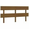 VidaXL Tête de lit Marron miel 154x3x81 cm Bois massif de pin -Têtes et pieds de lit Soldes image 2 819078
