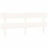VidaXL Tête de lit Blanc 184x3x81 cm Bois massif de pin 2 VidaXL Tête de lit Blanc 184x3x81 cm Bois massif de pin -Têtes et pieds de lit Soldes image 2 819086