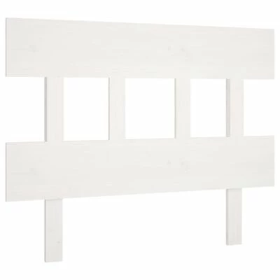 VidaXL Tête de lit Blanc 93,5x3x81 cm Bois massif de pin 3 VidaXL Tête de lit Blanc 93,5x3x81 cm Bois massif de pin