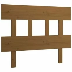VidaXL Tête de lit Marron miel 93,5x3x81 cm Bois massif de pin