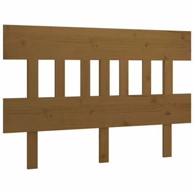 VidaXL Tête de lit Marron miel 123,5x3x81 cm Bois massif de pin 3 VidaXL Tête de lit Marron miel 123,5x3x81 cm Bois massif de pin