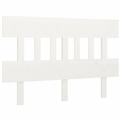 VidaXL Tête de lit Blanc 153,5x3x81 cm Bois massif de pin 3 VidaXL Tête de lit Blanc 153,5x3x81 cm Bois massif de pin