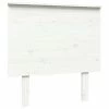 VidaXL Tête de lit Blanc 79x6x82,5 cm Bois massif de pin -Têtes et pieds de lit Soldes image 2 819146