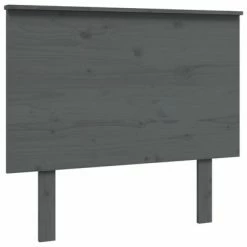 VidaXL Tête de lit Gris 94x6x82,5 cm Bois massif de pin