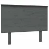 VidaXL Tête de lit Gris 104x6x82,5 cm Bois massif de pin -Têtes et pieds de lit Soldes image 2 819157