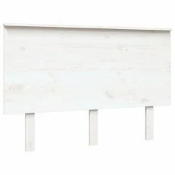 VidaXL Tête de lit Blanc 124x6x82,5 cm Bois massif de pin