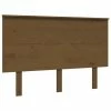 VidaXL Tête de lit Marron miel 124x6x82,5 cm Bois massif de pin -Têtes et pieds de lit Soldes image 2 819163