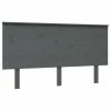 VidaXL Tête de lit Gris 144x6x82,5 cm Bois massif de pin -Têtes et pieds de lit Soldes image 2 819172
