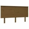 VidaXL Tête de lit Marron miel 144x6x82,5 cm Bois massif de pin -Têtes et pieds de lit Soldes image 2 819173