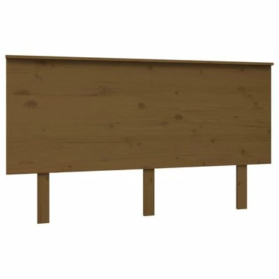 VidaXL Tête de lit Marron miel 144x6x82,5 cm Bois massif de pin 3 VidaXL Tête de lit Marron miel 144x6x82,5 cm Bois massif de pin
