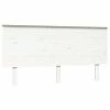 VidaXL Tête de lit Blanc 154x6x82,5 cm Bois massif de pin -Têtes et pieds de lit Soldes image 2 819176
