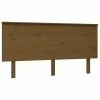 VidaXL Tête de lit Marron miel 154x6x82,5 cm Bois massif de pin -Têtes et pieds de lit Soldes image 2 819178