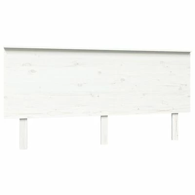VidaXL Tête de lit Blanc 164x6x82,5 cm Bois massif de pin 3 VidaXL Tête de lit Blanc 164x6x82,5 cm Bois massif de pin