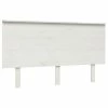 VidaXL Tête de lit Blanc 184x6x82,5 cm Bois massif de pin -Têtes et pieds de lit Soldes image 2 819186