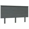 VidaXL Tête de lit Gris 184x6x82,5 cm Bois massif de pin -Têtes et pieds de lit Soldes image 2 819187