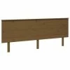 VidaXL Tête de lit Marron miel 204x6x82,5 cm Bois massif de pin -Têtes et pieds de lit Soldes image 2 819193